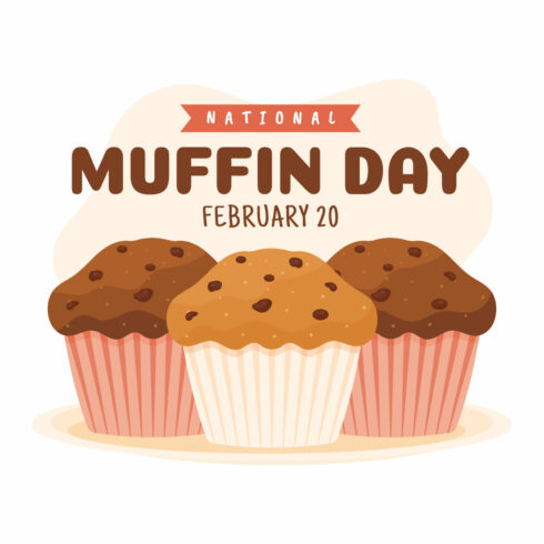 National Muffin Day Illustration cover image.