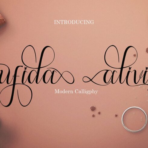 Gorgeous mufida alivia font cover.