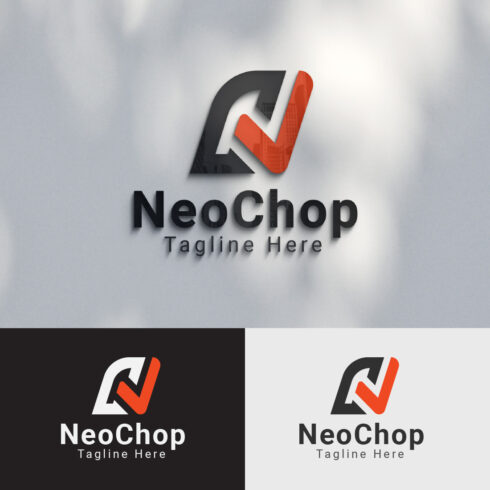 NC Monogram Lettermark Logo Design Template cover image.