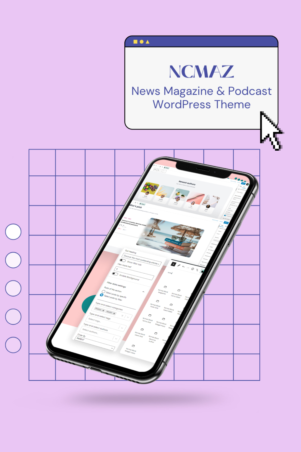 Ncmaz - News Magazine & Podcast WordPress Theme - Pinterest.