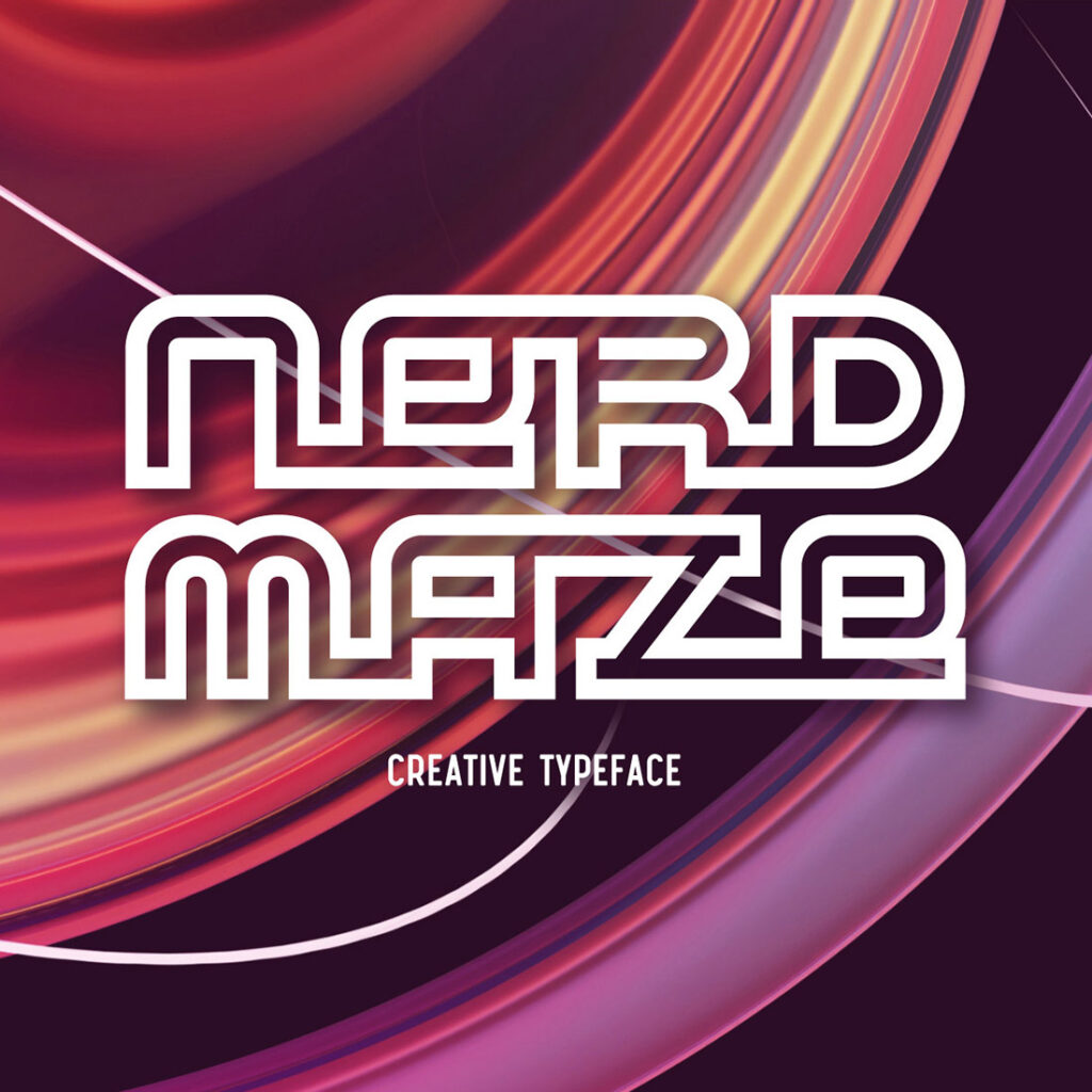 Creative Font Nerd Maze Design Masterbundles Creative Font Nerd Maze Design Masterbundles