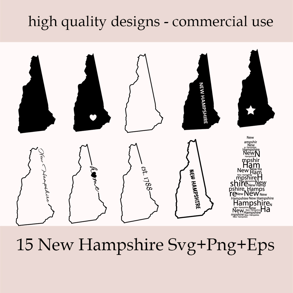 New Hampshire Svg Bundle.