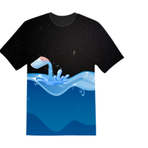 T-shirt Water Design cover image.