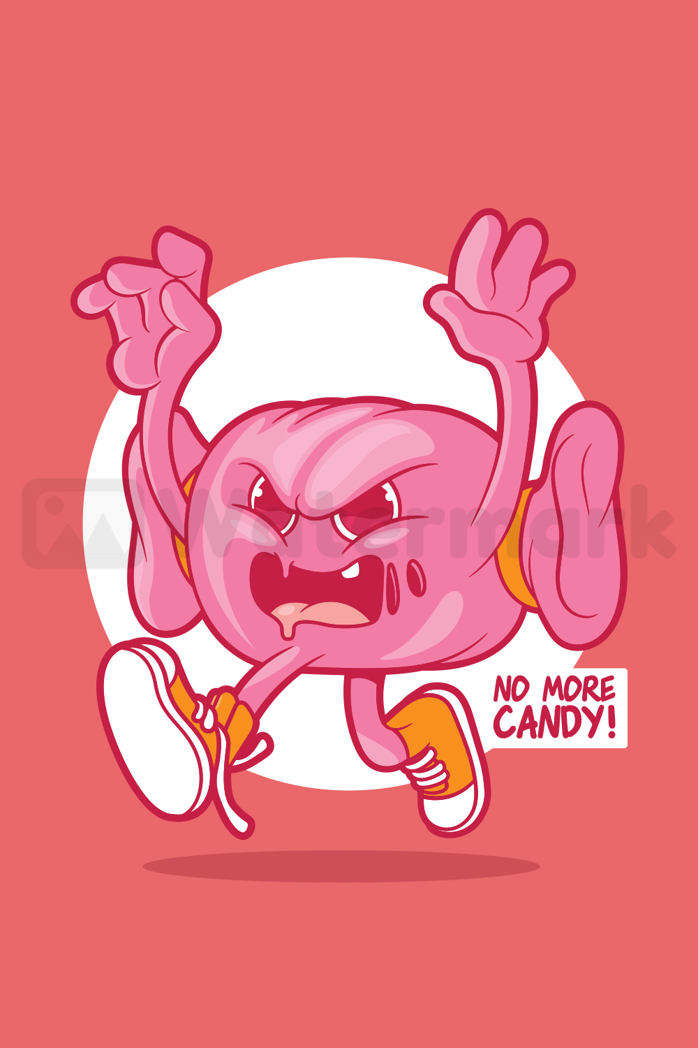 Scary Candy Vector Design pinterest image.