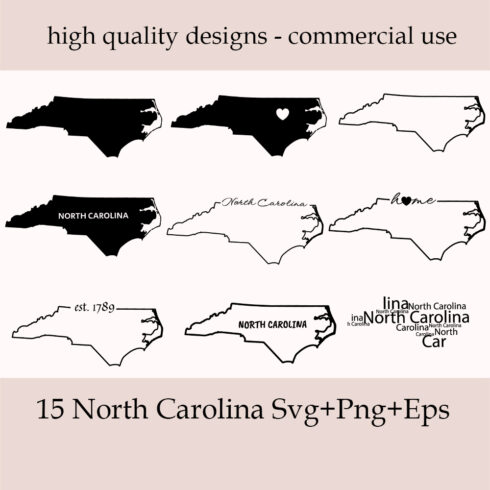 North Carolina SVG Bundle.