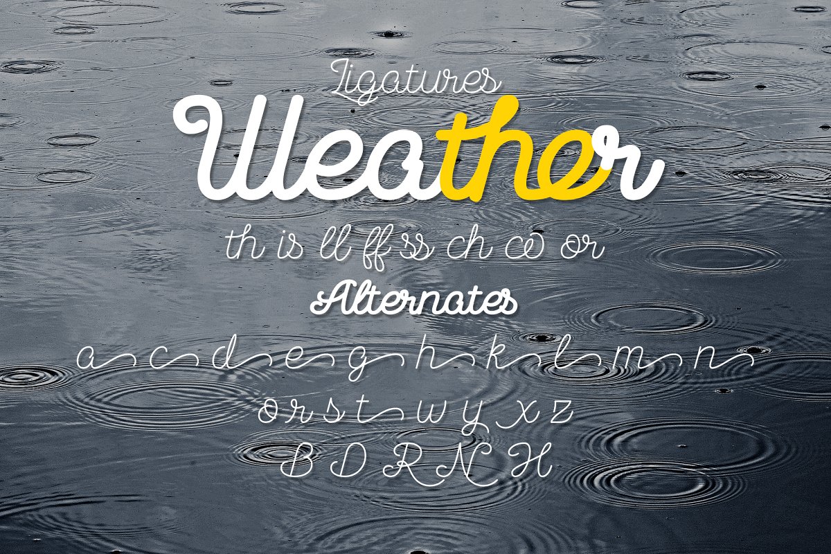 Create beautiful designs with this font.