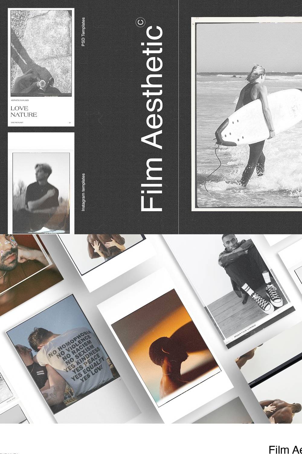 Film Aesthetic Instagram Templates - Pinterest.