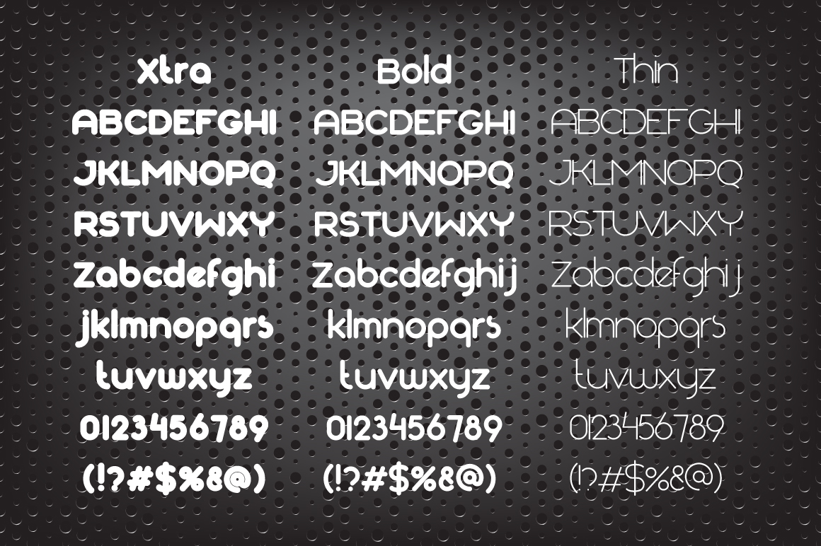 Nround Font preview.