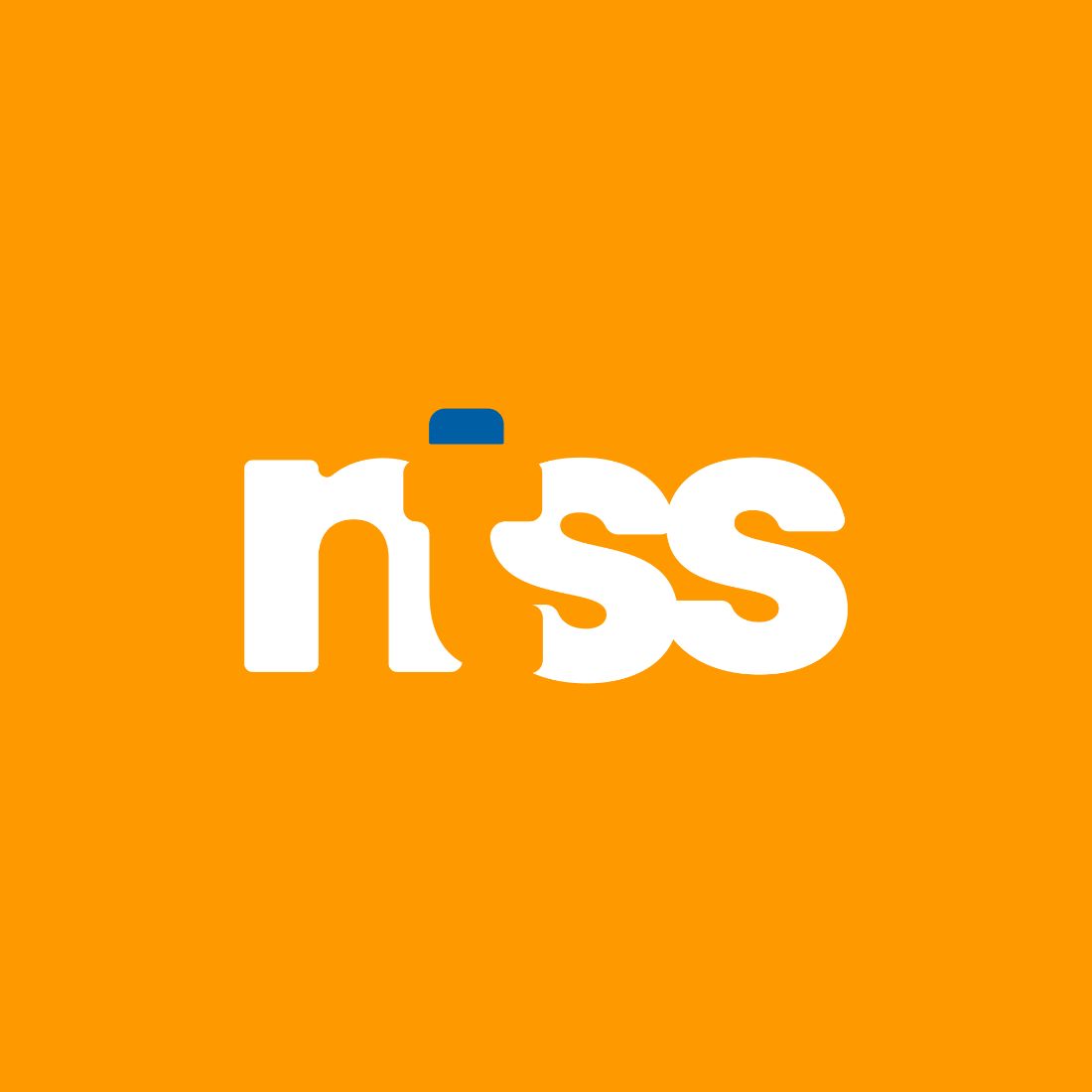 Ntss Lettering Logo White Design preview image.
