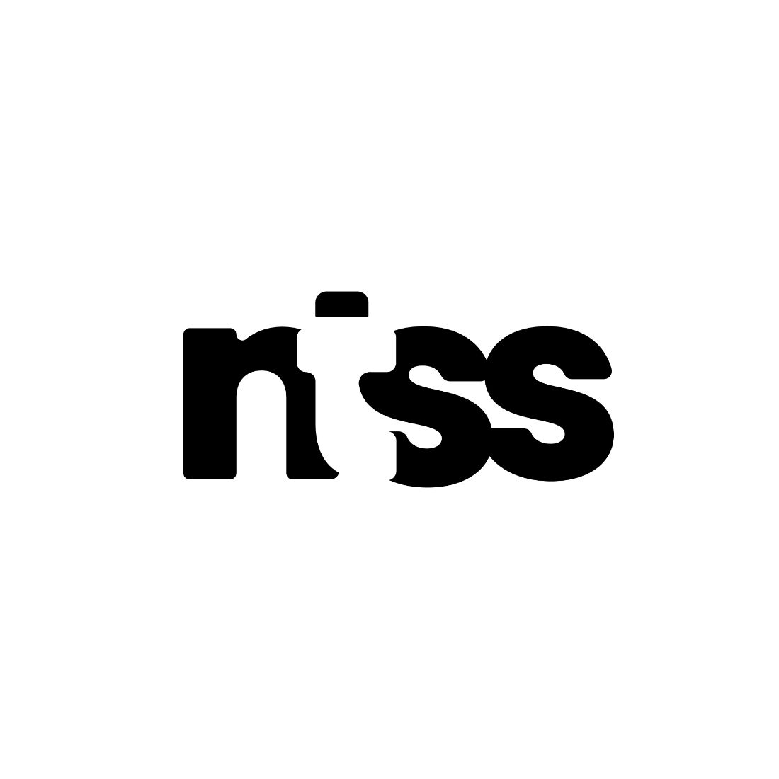Lettering Ntss Logo Black Design preview image.