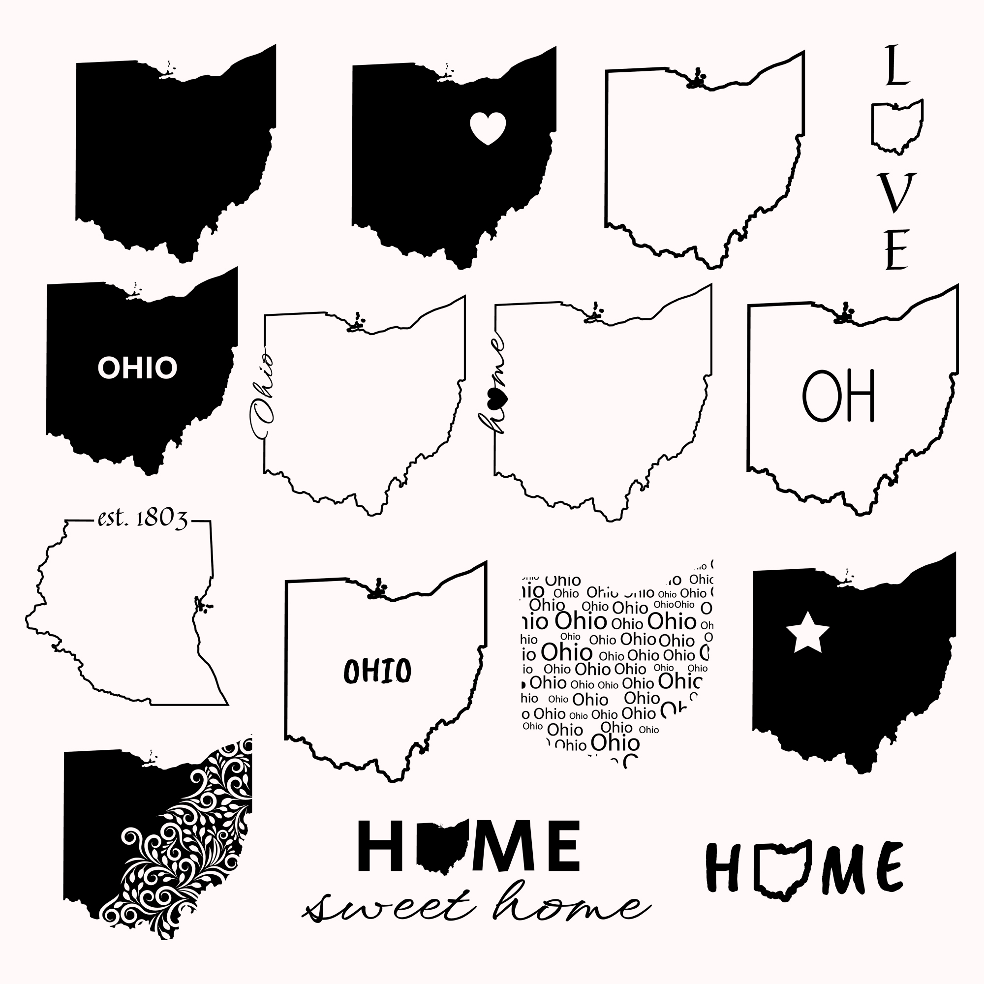 Ohio State SVG Bundle Cover.