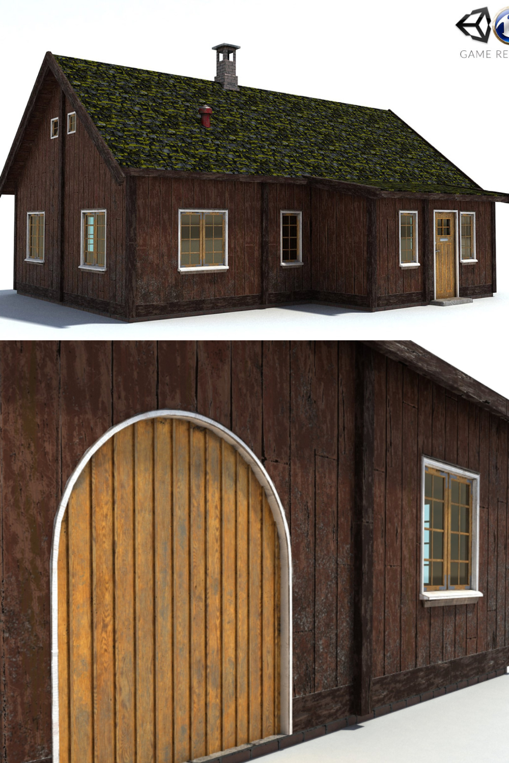 Old House Low Poly Pbr - Pinterest.
