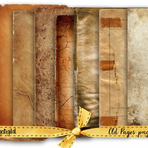 Old Pages Grunge Paper Texture PNG.