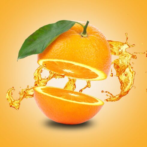 Orange Splash Illustration Design cover image.