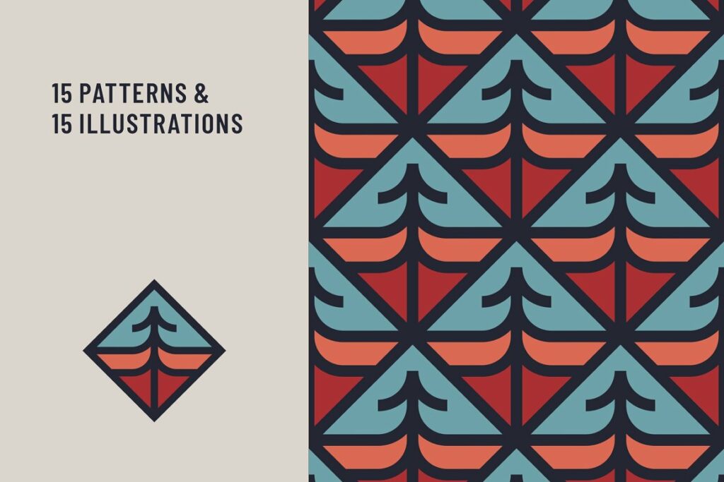 Outdoor Trees Patterns & Illustrations – MasterBundles