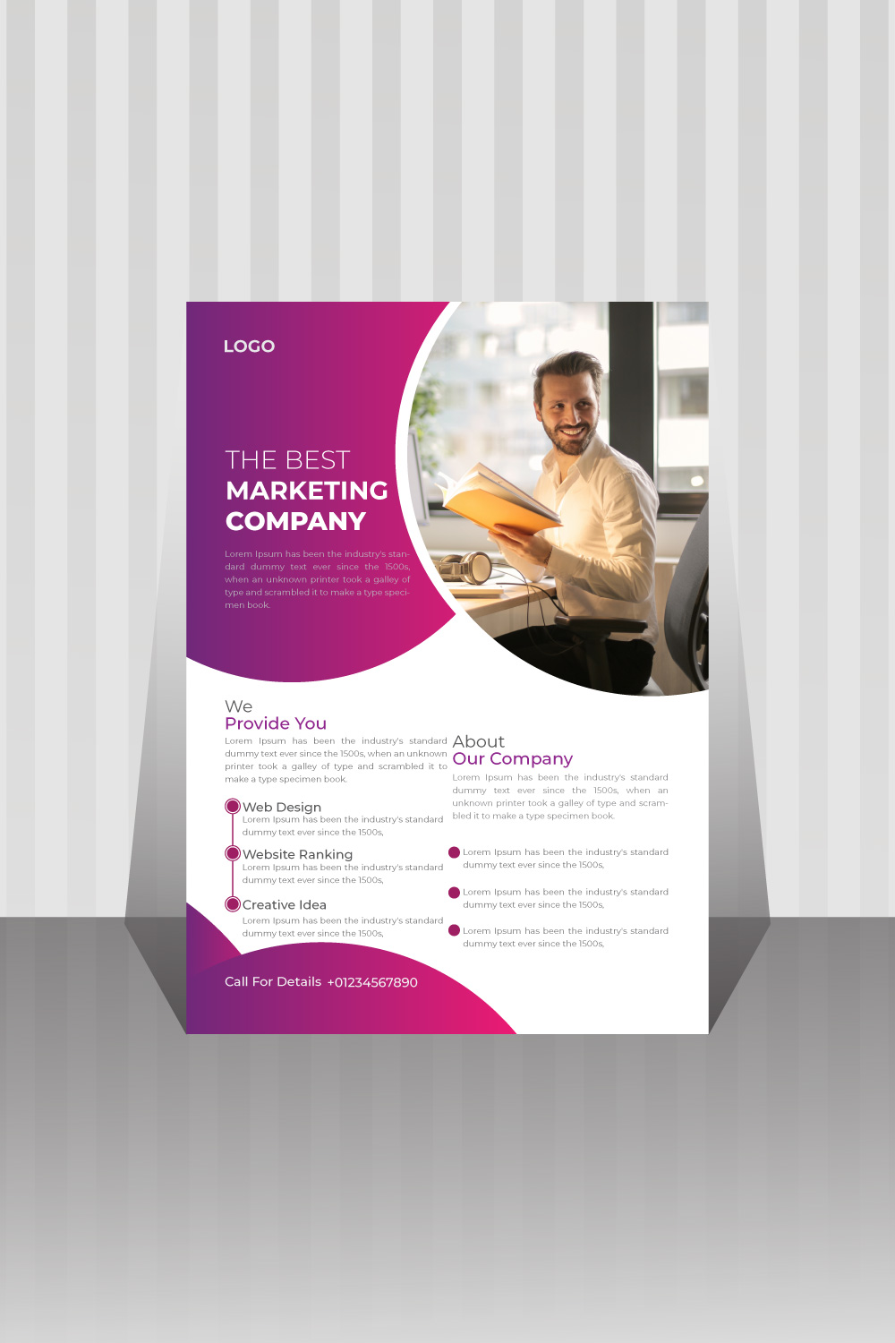 Image of a corporate business flyer with amazing design