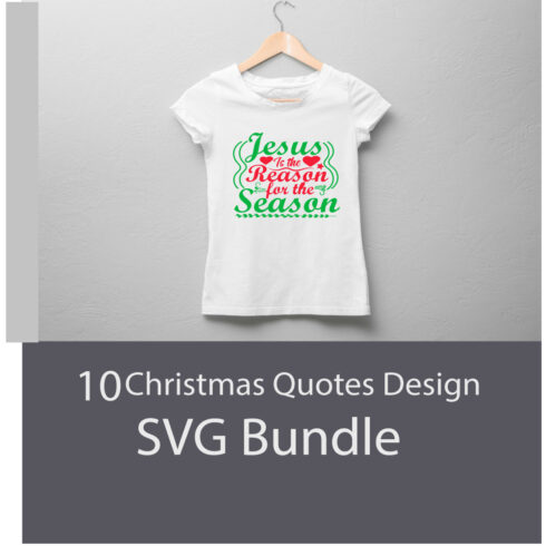 Christmas Quotes Design SVG Bundle cover image.