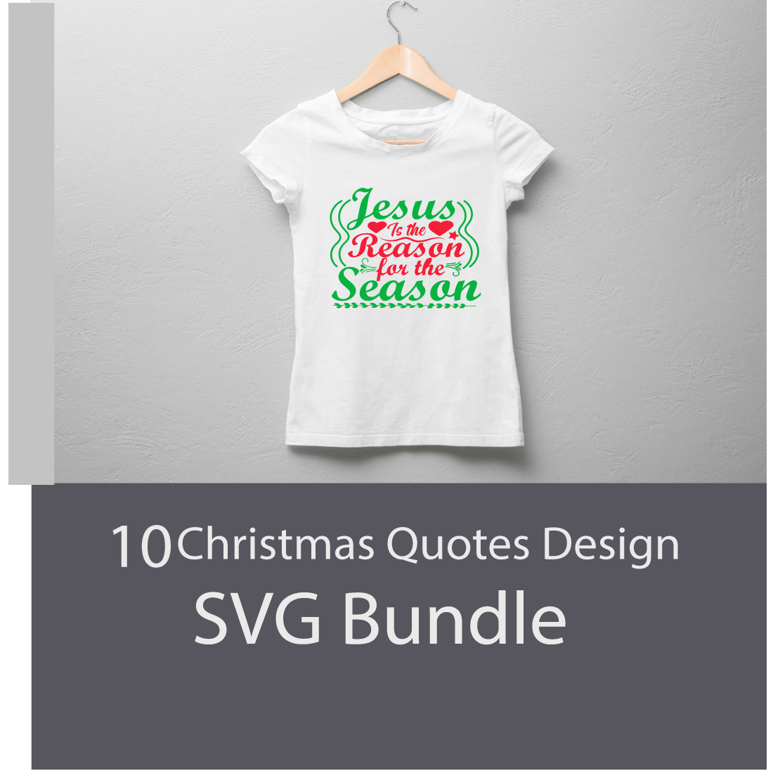 Christmas Quotes Design SVG Bundle cover image.