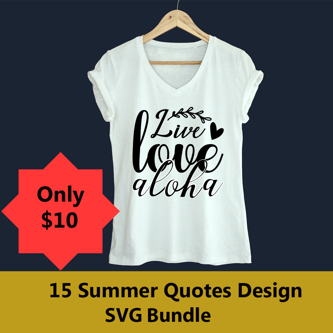 15 Summer Quotes Design SVG Bundle cover image.