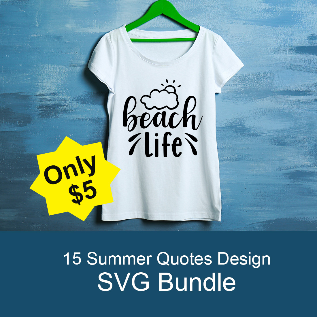 Image of T-shirt with gorgeous print beach life