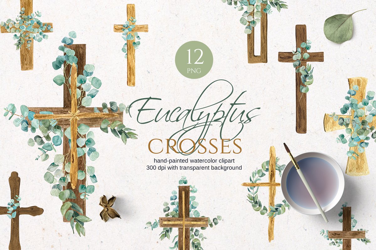 You will get 10 eucalyptus cross.