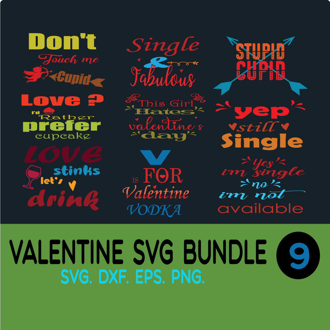 Valentine SVG Bundle cover image.