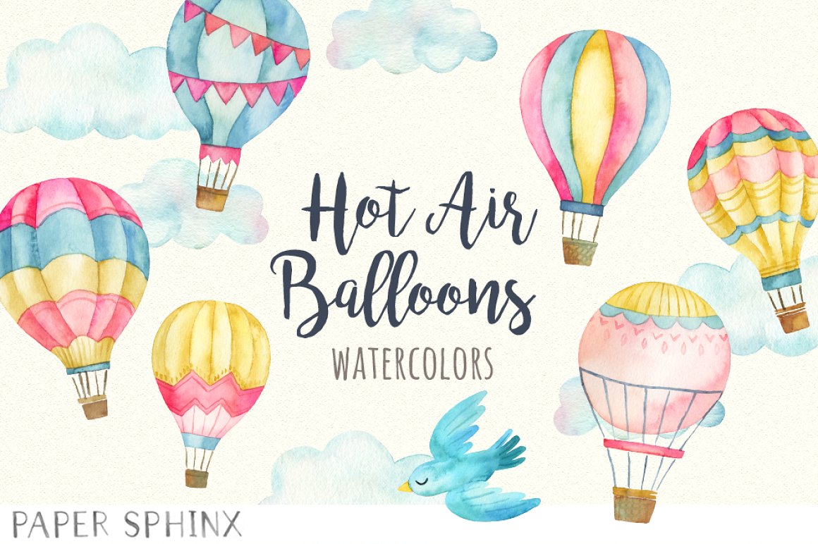 So bright balloons illustration.