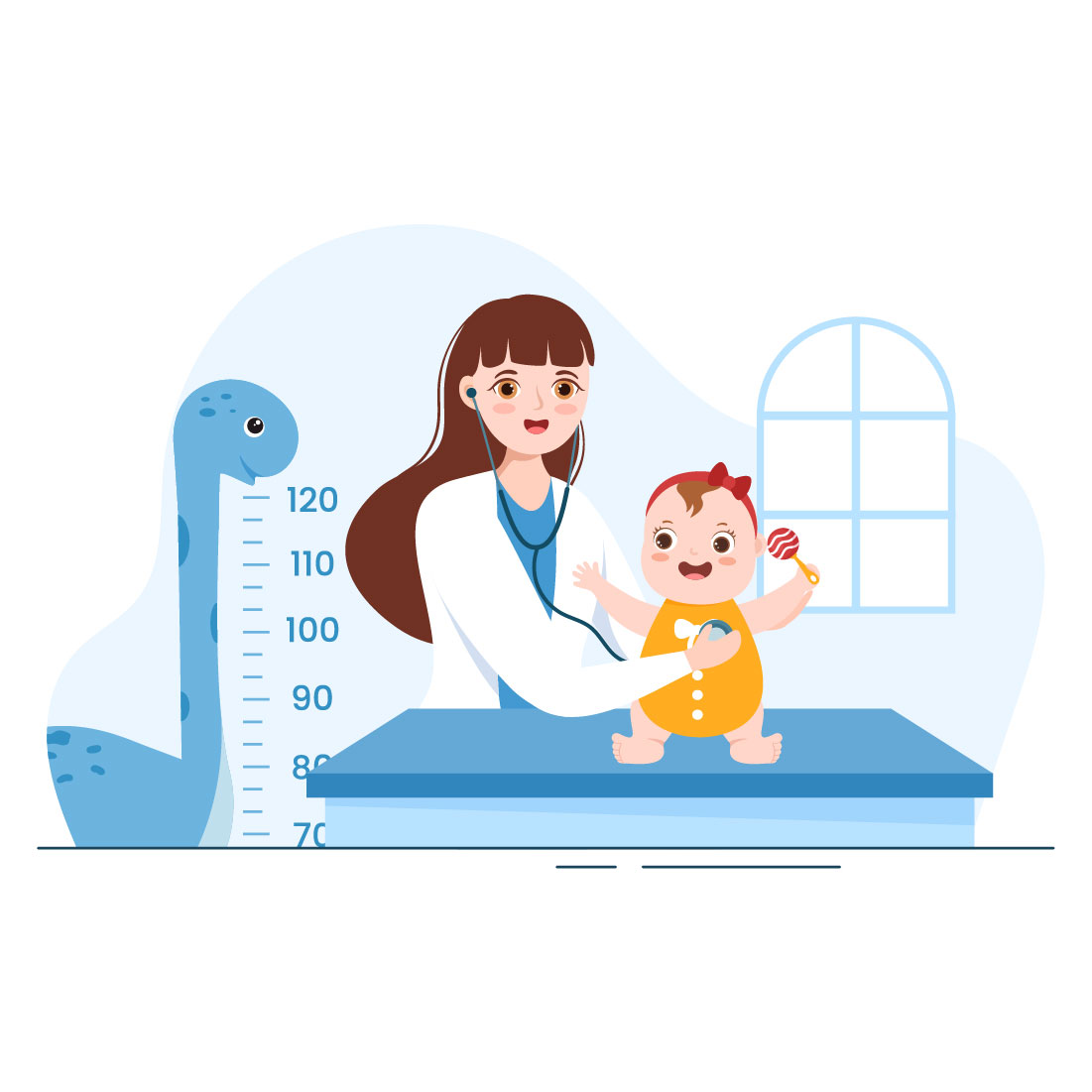 Pediatrician and Baby Graphics Design cover image.