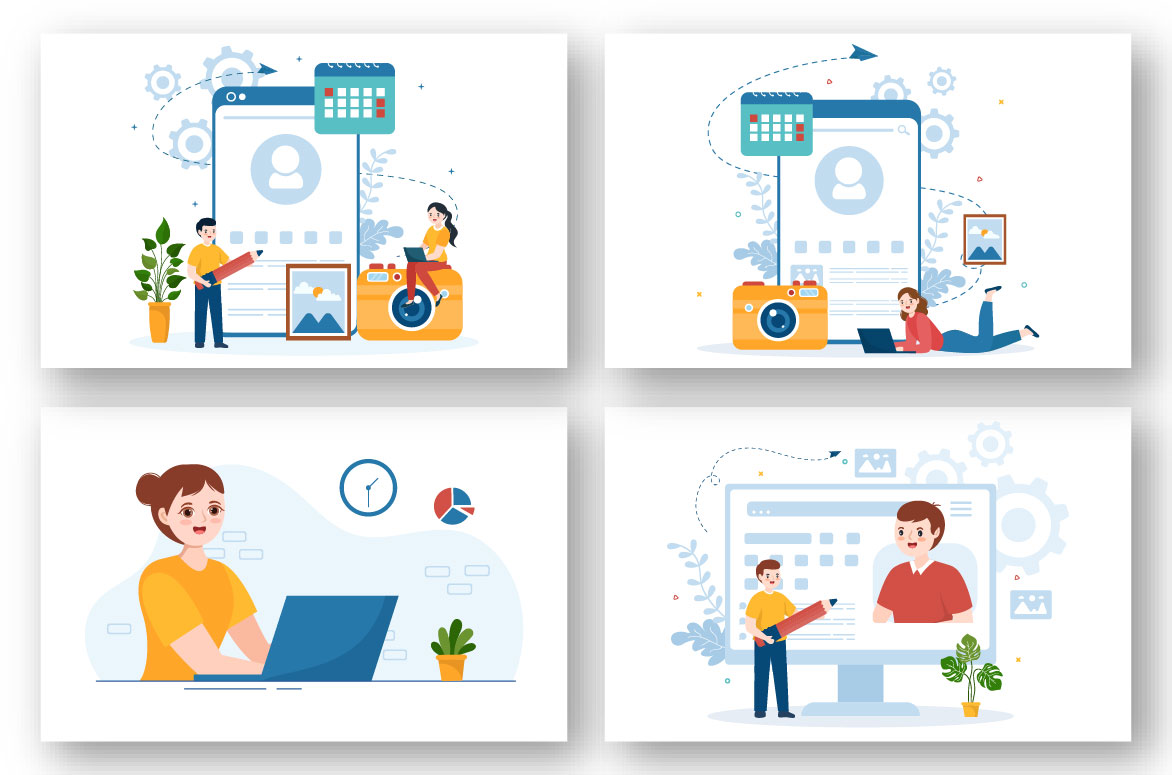 High quality personal portfolio illustrations.