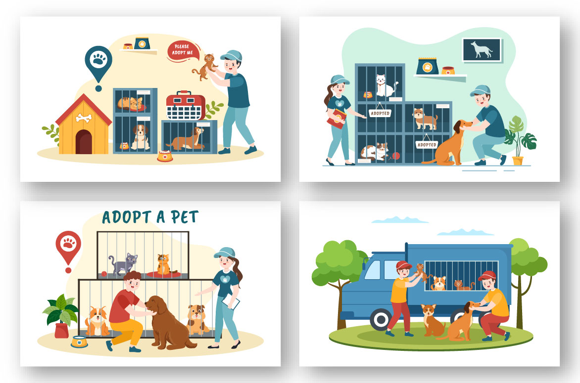 Adopt Pet Graphics Design preview image.