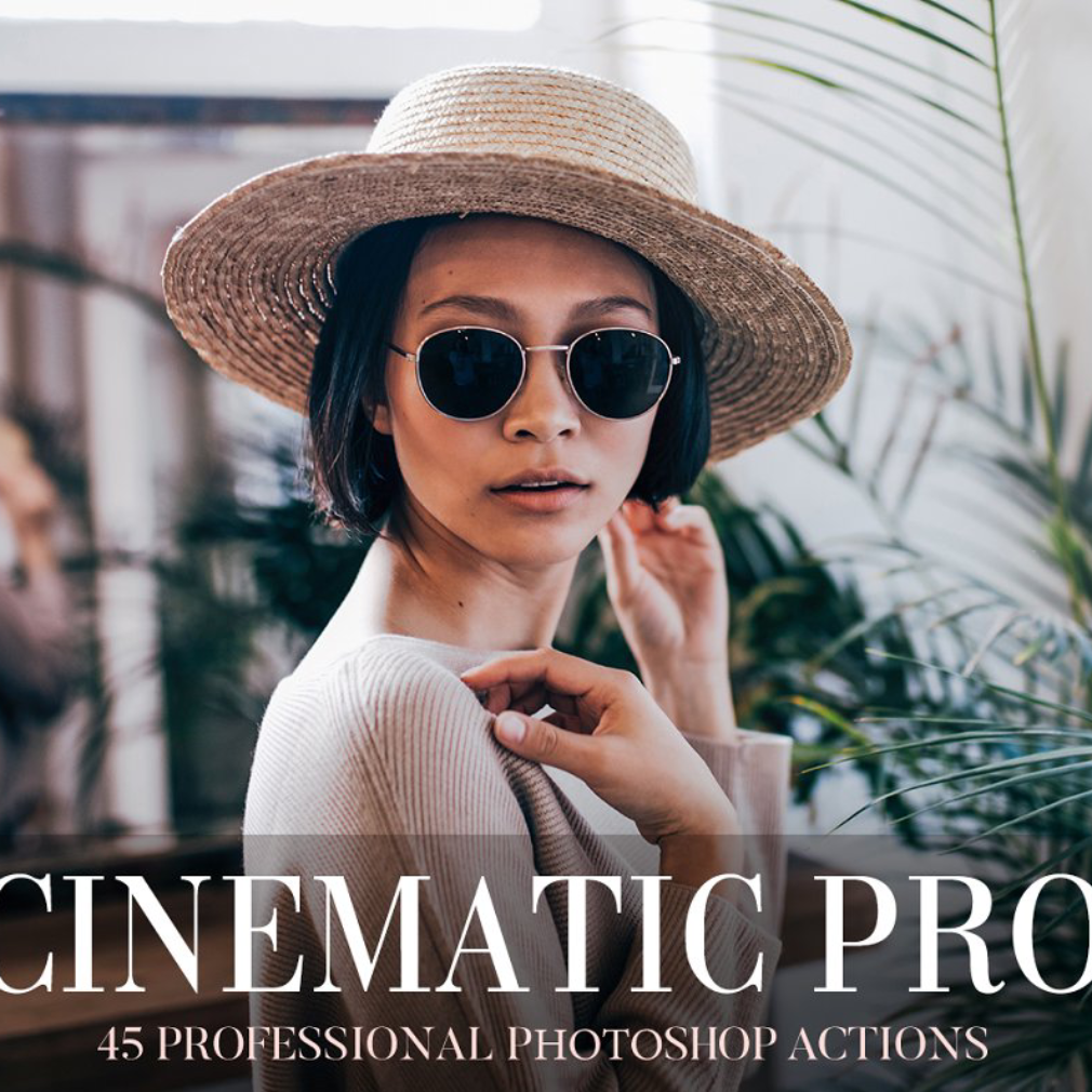 Photoshop actions cinematic pro main image preview.