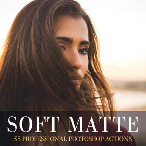 Photoshop actions soft matte main image preview.