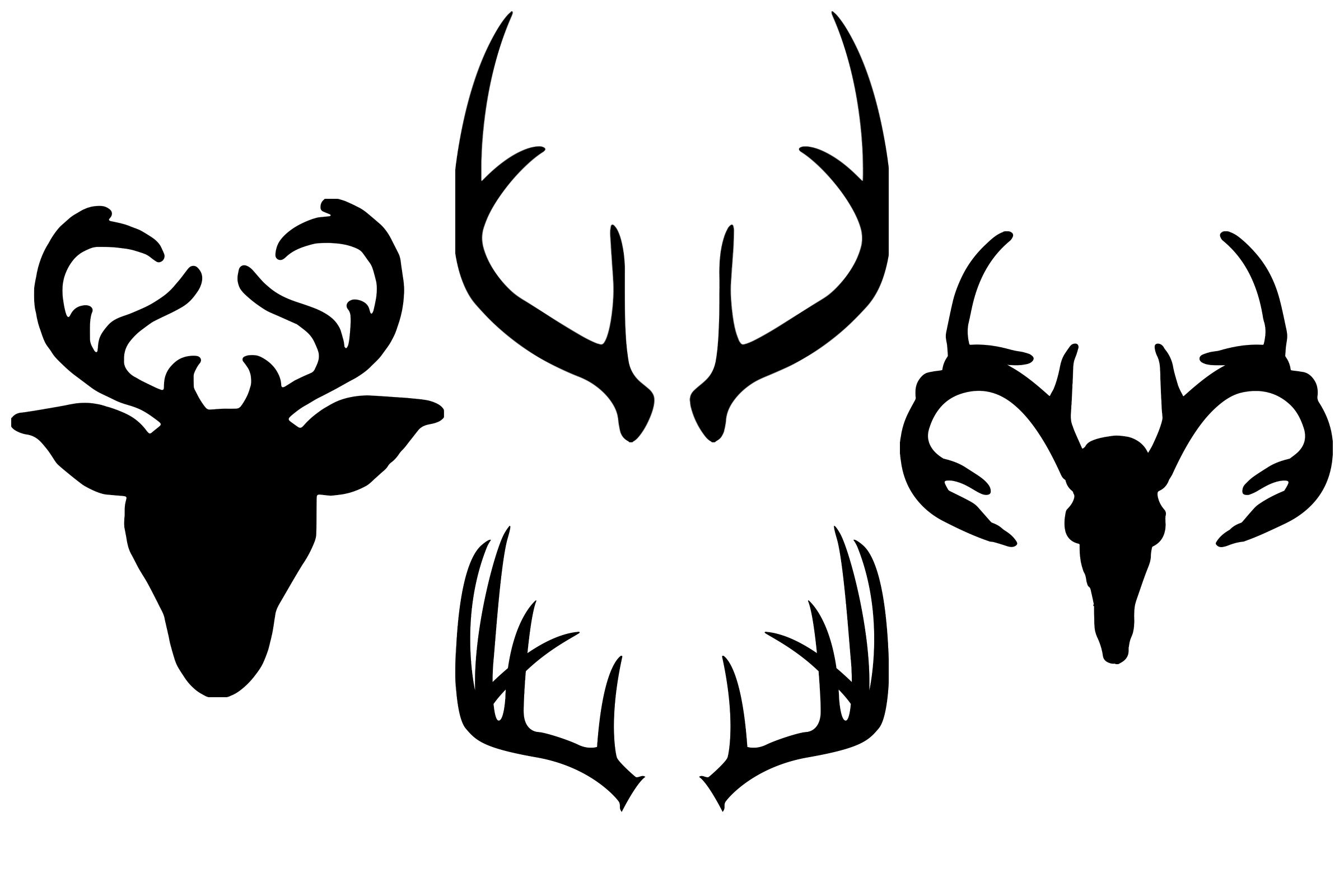 Simple and classic deer antlers.