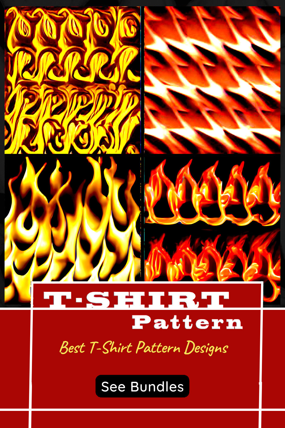 Beautiful Fire Patterns Design pinterest image.