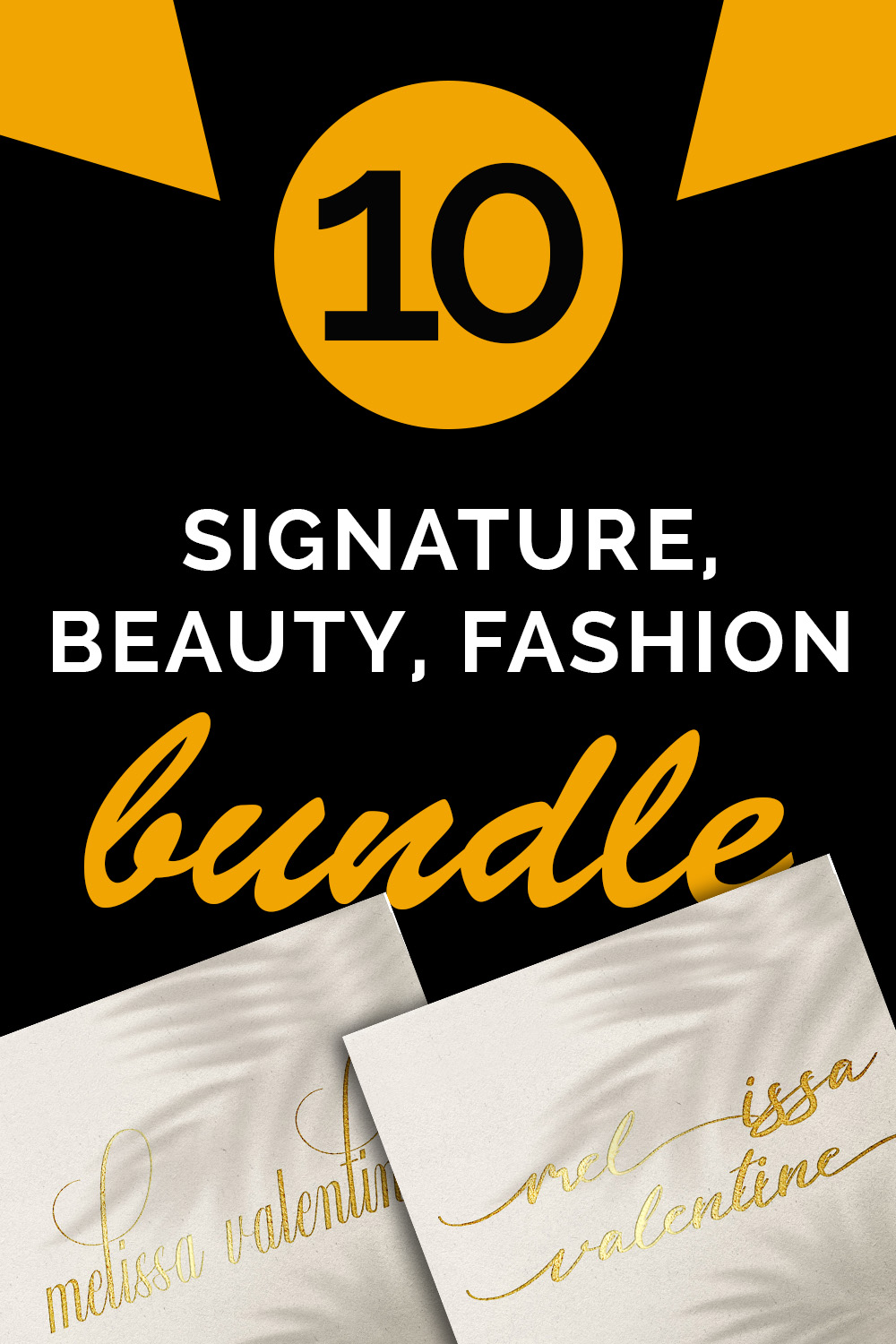 Luxury and Beauty Signature Logo pinterest image.