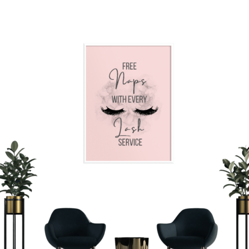 Lash Service Quotes Wall Printable Design cover image.