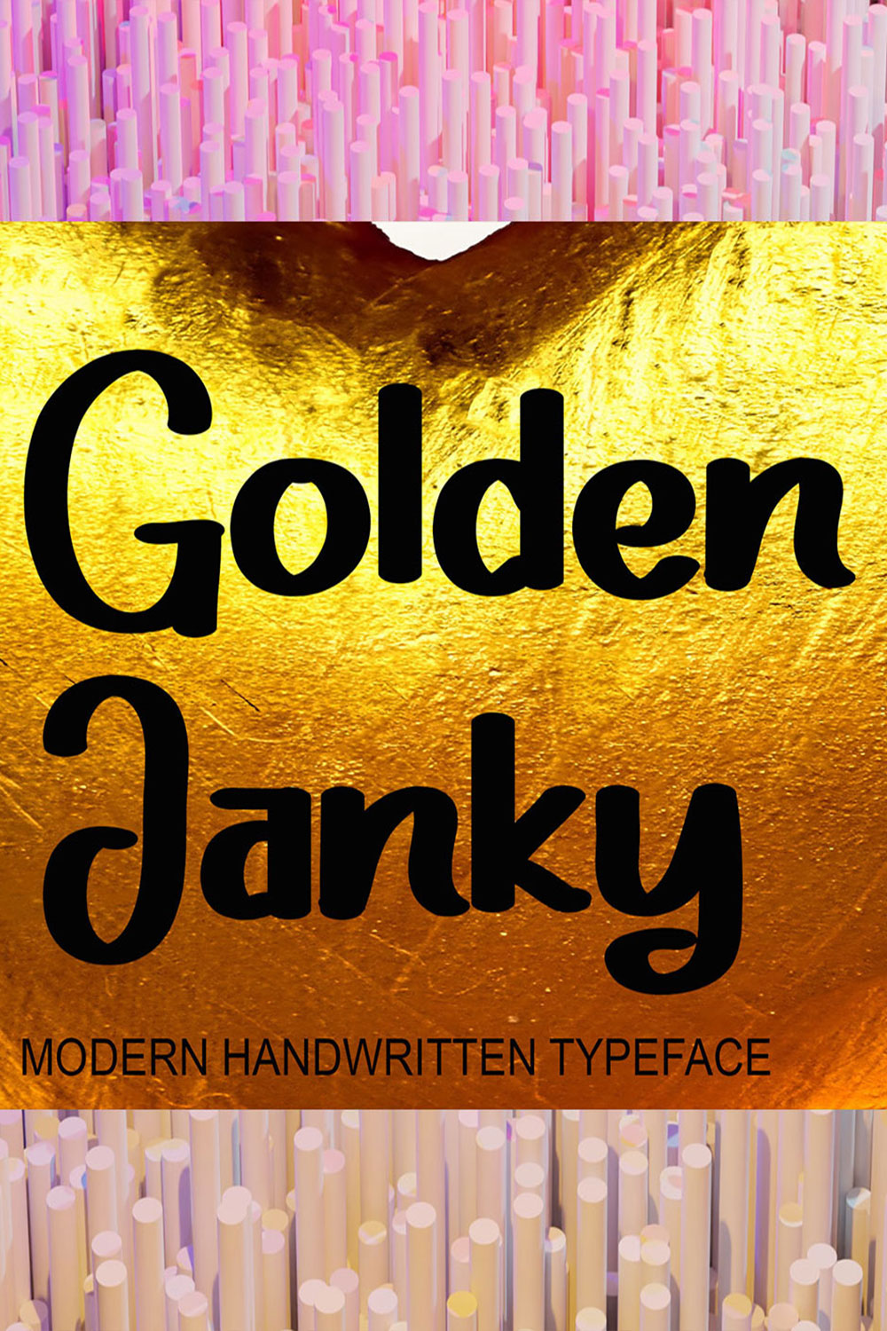 Golden Janky Pinterest image.