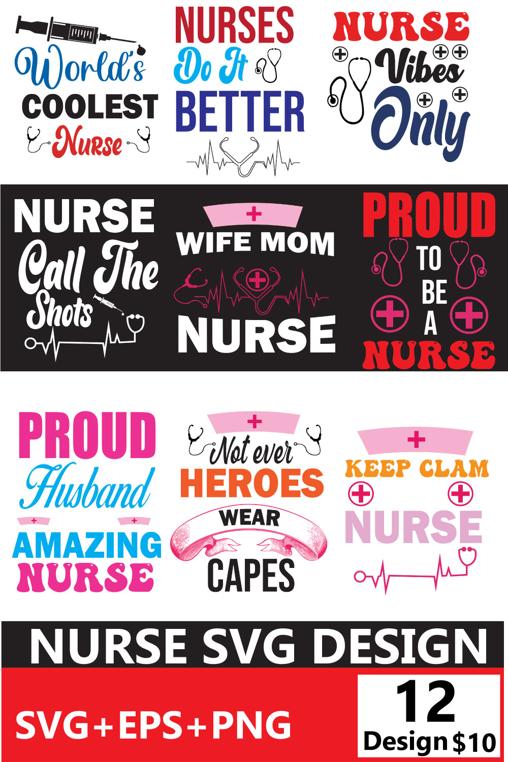 A collection of amazing images for prints on the theme of nurses