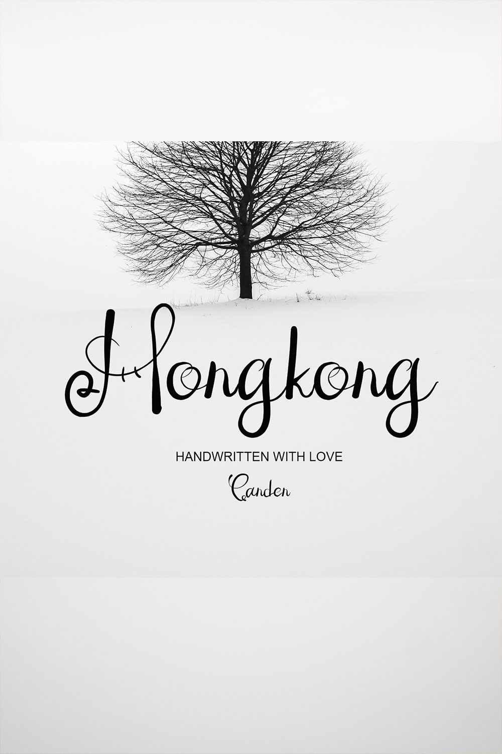 Hongkong Sans Serif Font Pinterest image.