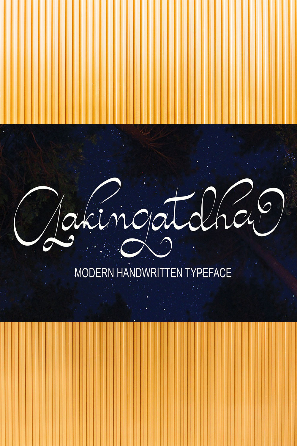Font Script Signature Gakimgatdha Design pinterest image.