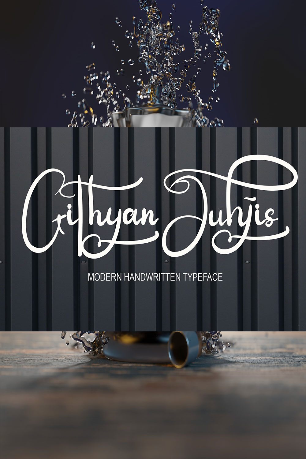 Githyan Juhjis Signature Font Pinterest image.