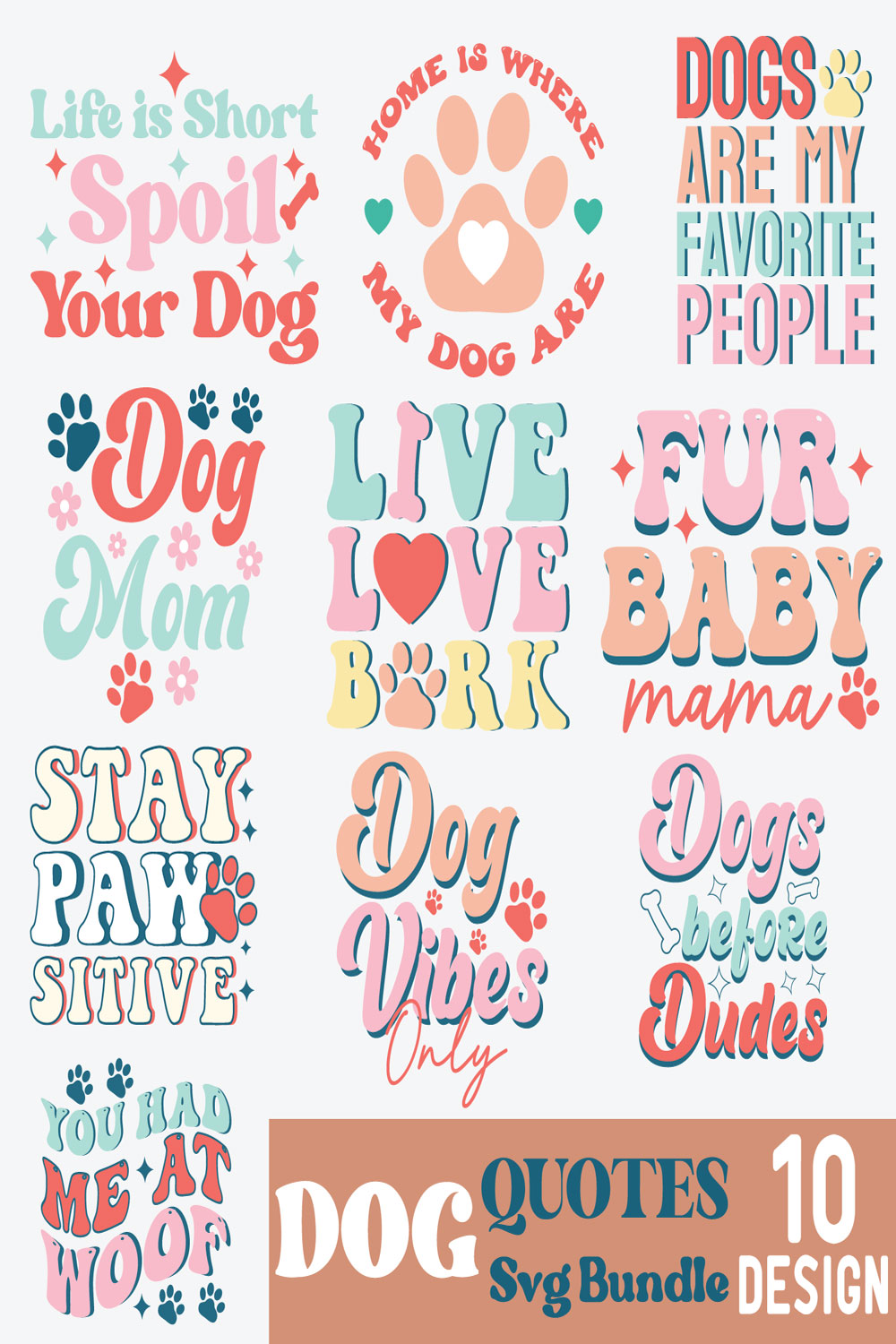 Dog Quotes SVG Bundle - MasterBundles