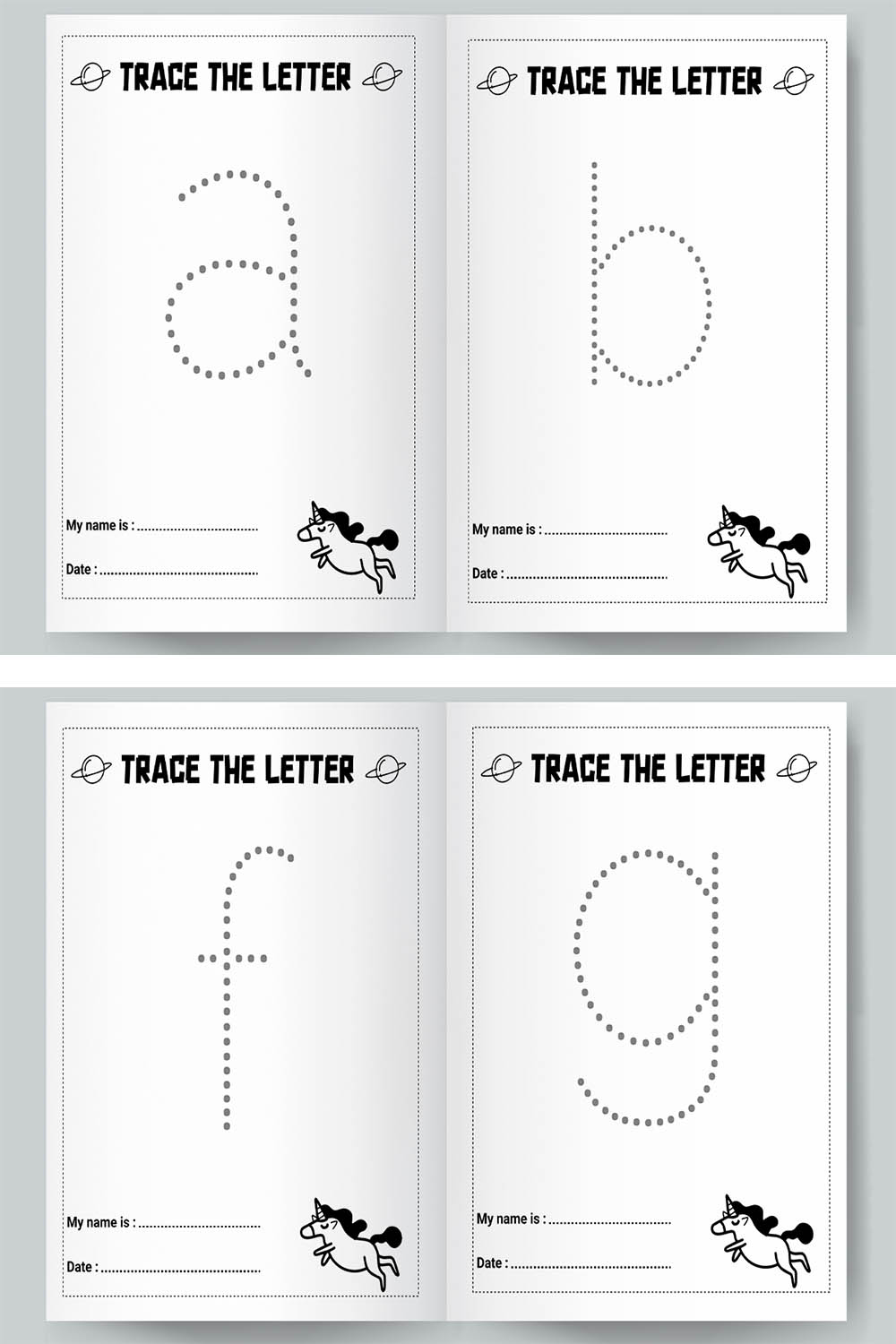 Letters Tracing Single Letter Lower KDP Interior pinterest image.