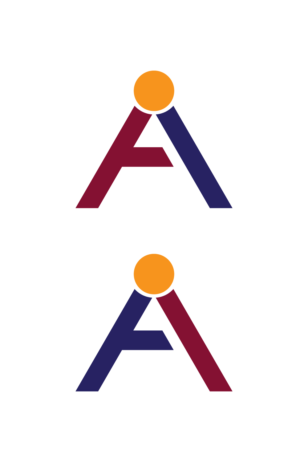A I Letter Logo Design pinterest image.