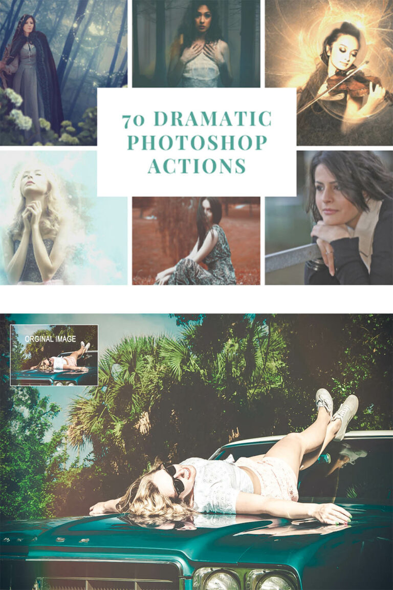 Dramatic Photoshop Actions Bundle - MasterBundles