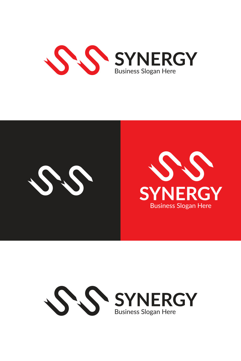 Chain Letter SS Logo Design pinterest image.