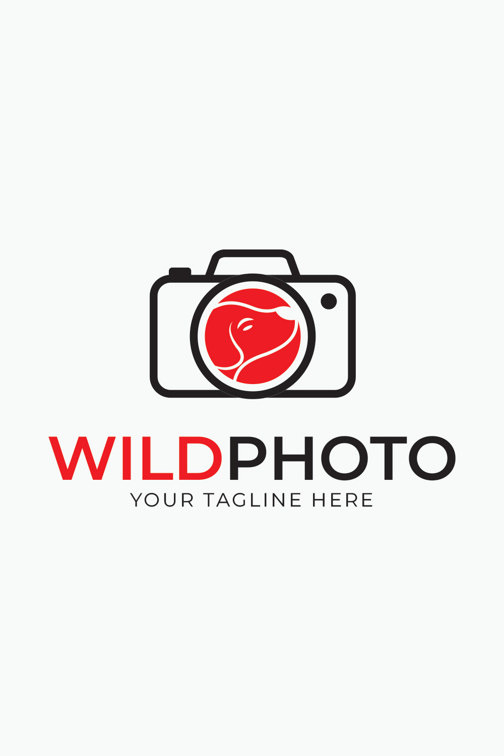 WildPhoto Logo Template Pinterest image.