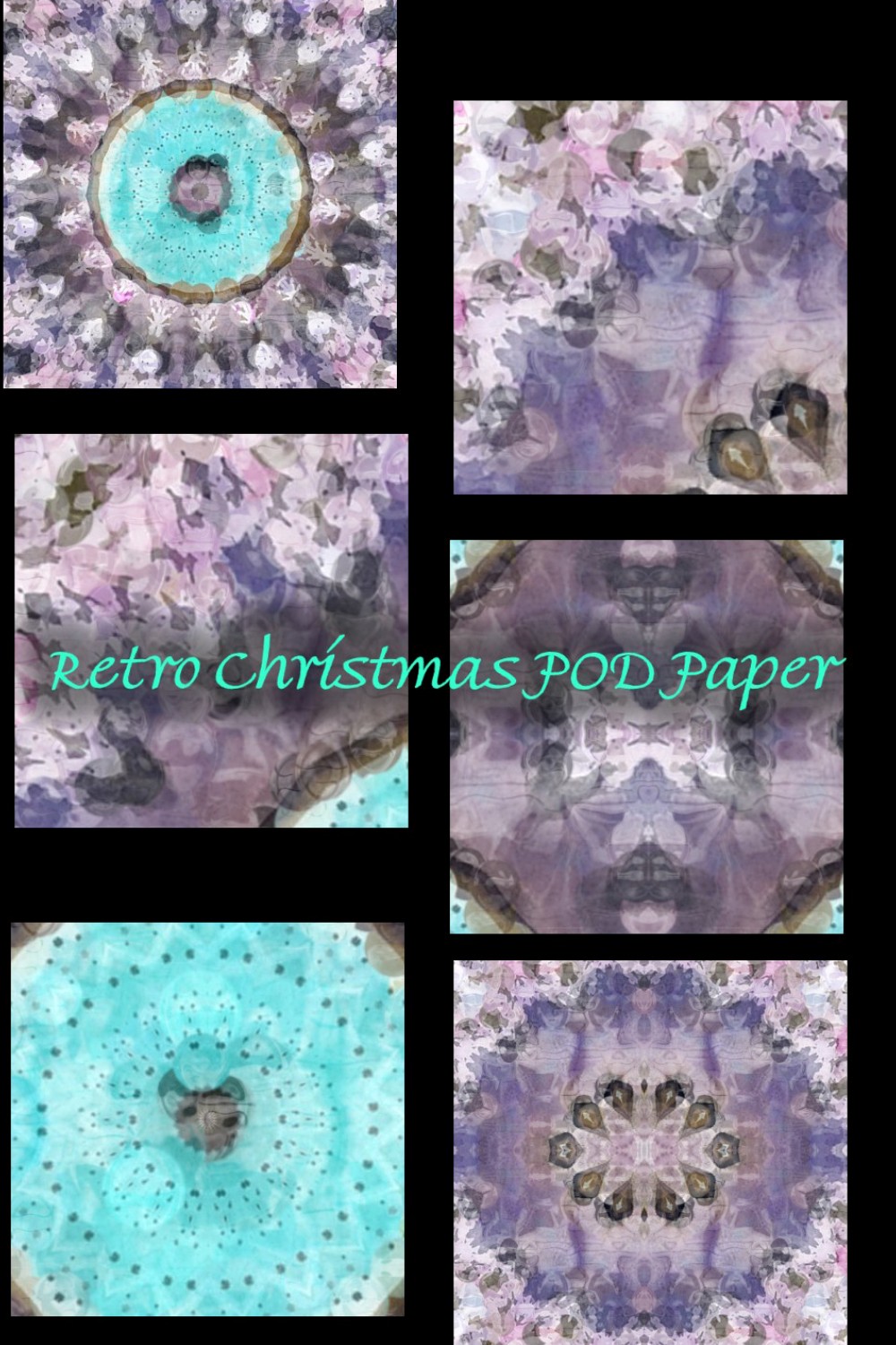 Lavender Holly Watercolor Background Design pinterest image.