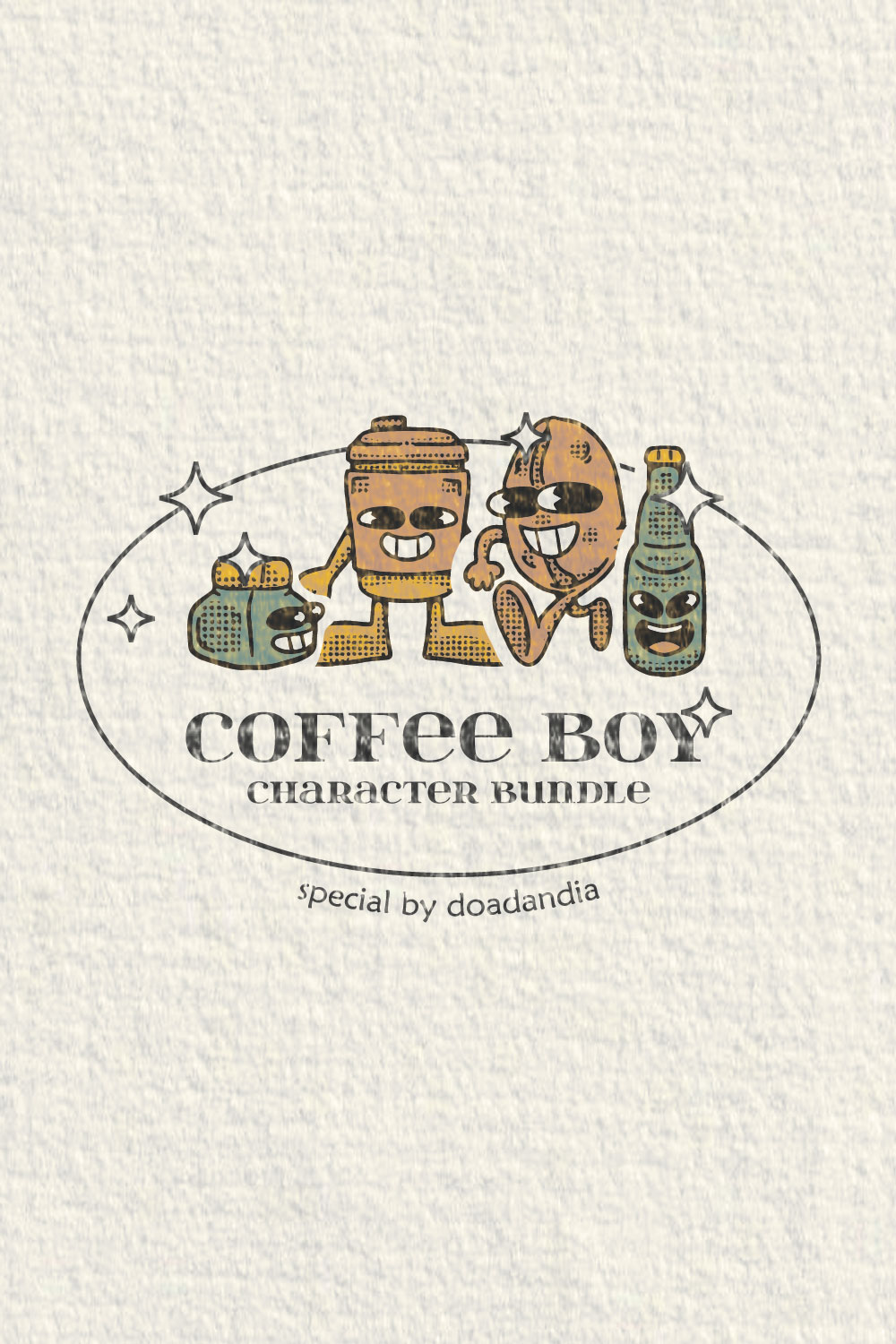 Coffee Boy Character Collection pinterest image.