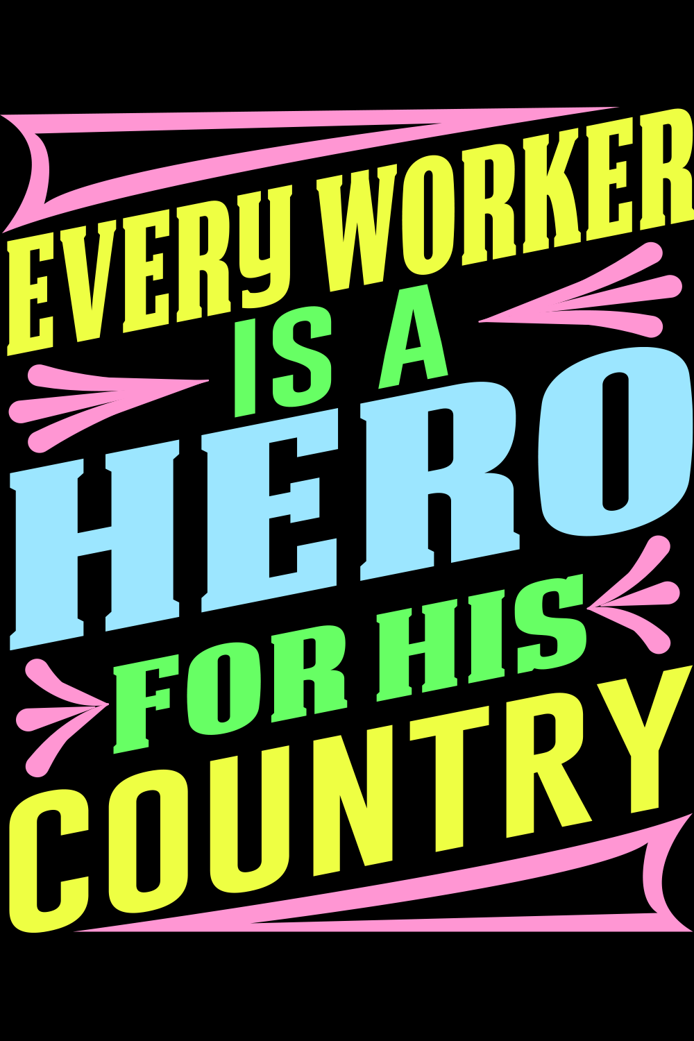 An image with a great caption every worker is a hero for his country